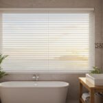 Baño con persianas de PVC