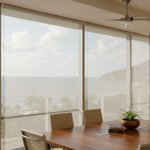 Comedor con persianss enrollables screen