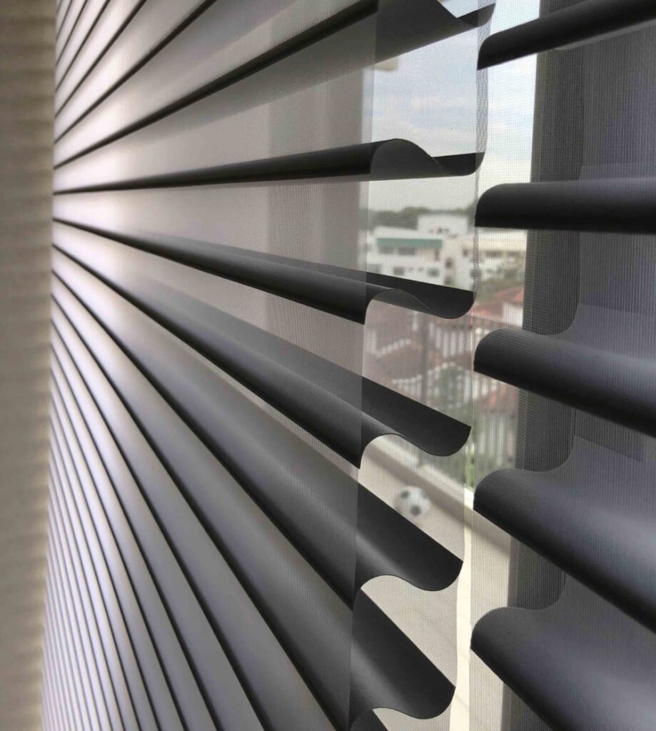 Detalle de persianas Shangri-la blackout