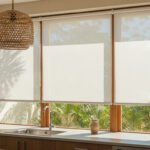 Enrollables screen en cocina estilo boho