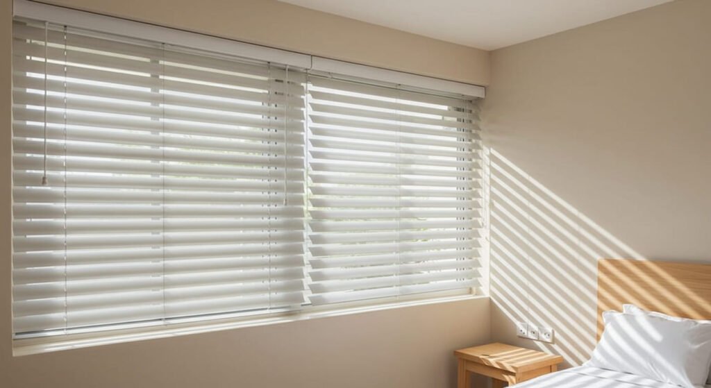 Habitación de persianas venecianas de pvc