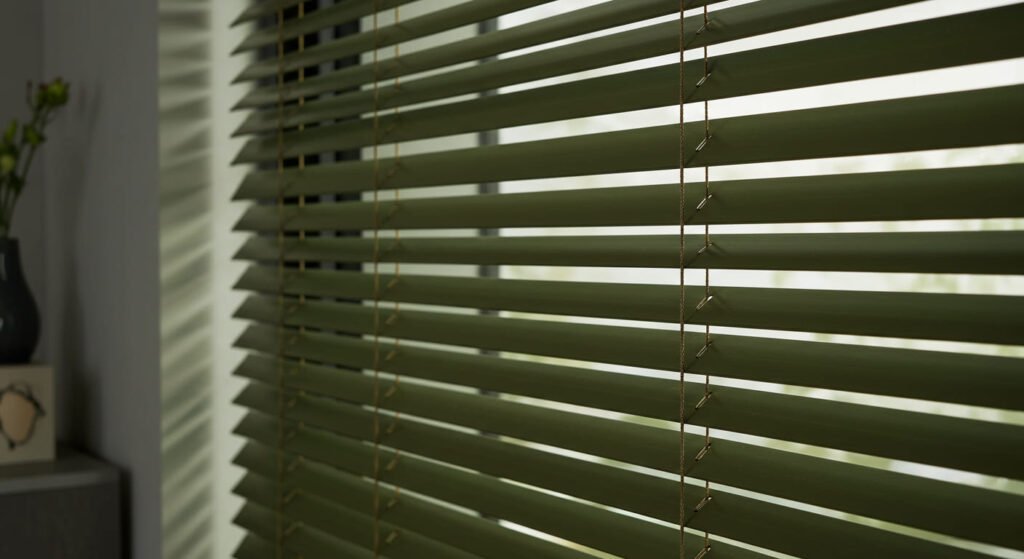 Persianas Horizontalas Venecianas de Aluminio Olivo 2